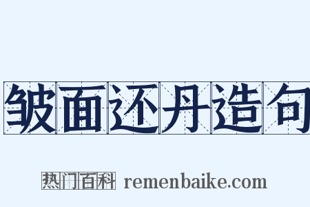 皱面还丹造句是什么意思的图片